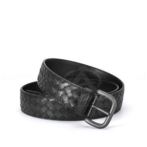 Ceinture en cuir de vachette avec boucle en acier, écologique et durable, design décontracté, finition lisse, ajustement confortable, personnalisable - Product Image 2