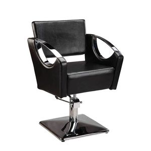 Fauteuil de Barbier Moderne, Chaise de Coiffure en Cuir PU, Siège Hydraulique Noir, Mobilier Commercial - Product Image 1