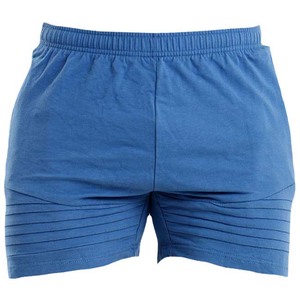 Shorts en coton gris pour homme, taille élastique, décontractés, respirants, tricotés, couleur unie, coupe mi-haute, style uni teint - Product Image 6