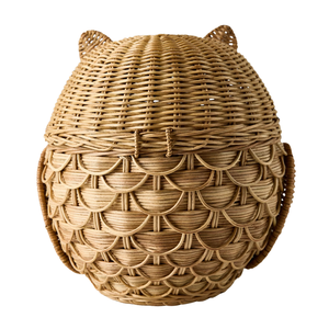 Cesta de Almacenamiento de Mimbre con Forma de Búho para Niños, Cesto para Ropa Sucia, Contenedor de Mimbre, Muebles para Habitación Infantil, Venta al por Mayor - Product Image 2