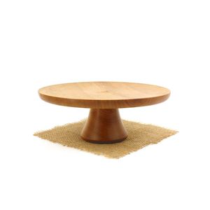 Présentoir à gâteaux rustique en bois à 3 niveaux, style farmhouse, plateau de service rond à étages pour desserts, idéal pour mariages et anniversaires - Product Image 3