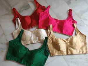 Blusa Corta de Lujo para Mujer, Mezcla de Seda, Cuello Corazón, Manga Corta, Tirantes Finos, Color Liso Teñido, Ajuste Holgado, Talla Única - Product Image 1