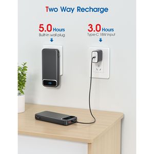 Power Bank Portatile da 12000mAh con Ricarica Rapida 22.5W, Cavi Integrati e Batteria Esterna Compatibile con Vari Dispositivi - Product Image 4