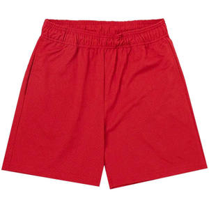 Shorts en maille noire pour homme, taille élastique, respirant, tissu tricoté décontracté, longueur courte, couleur unie - Product Image 2