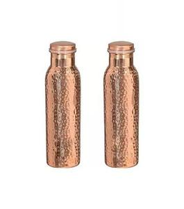 Lot de 2 gobelets en cuivre martelé, écologiques, pour adultes, pour la maison et les bars - Product Image 1