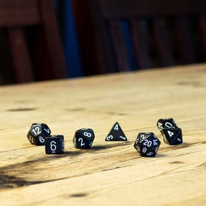Lot de 7 dés polyédriques en corne naturelle pour jeux de société Dungeons & Dragons - Product Image 4