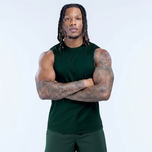 เสื้อยืดออกกำลังกายผู้ชายขายดี เสื้อยืดแห้งเร็วใส่สบาย 100% โพลีเอสเตอร์ เสื้อยืดรัดรูปสำหรับวิ่งและฝึกซ้อม - Product Image 2