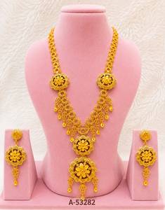 Golden Tassel Gold Plated <b>Choker</b> Necklace Set with Drop Earrings Bohemia Style Women's Alloy Zircon Jewelry Party A-53289 - Product Image 6