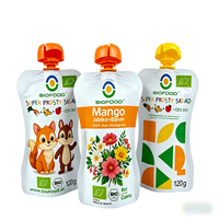 Pochette Doypack Personnalisée en Aluminium Alimentaire Recyclable avec Bec Verseur pour Aliments pour Bébés, Jus de Fruits, Vodka et Bière 120ml 250ml