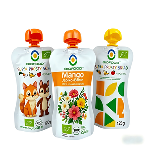 Bolsa Doypack Personalizada de Papel de Aluminio de Grado Alimenticio para Jugo de Frutas, con Boquilla, para Alimentos para Bebés, 120ml 250ml - Product Image 4