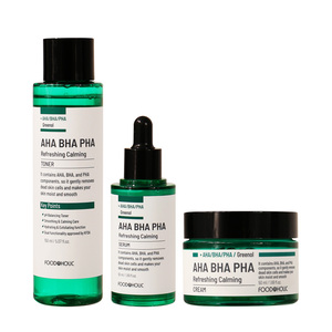 Ensemble de soins de la peau coréens FOODAHOLIC avec AHA BHA PHA 3 articles sérum crème tonique pour le visage pour les soins de la peau - Product Image 2
