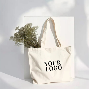 Bolsas de mano ecológicas sin blanquear, de color blanco puro, hechas de 100% algodón puro con diseño personalizado para almacenamiento, marketing y viajes. - Product Image 2