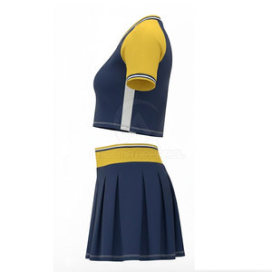Uniforme de cheerleading élégant en tissu doux à séchage rapide pour les sports actifs et les activités collectives - Product Image 4
