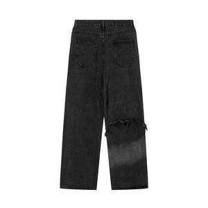 Pantalones Vaqueros Slim Negros Desgastados y Rotos con Parches, de Alta Elasticidad, para Hombre, Modelo 2026, con las Más Altas Tasas de Recompra - Product Image 2