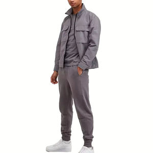 Veste cargo en nylon pour homme, coupe-vent imperméable, style streetwear, avec logo personnalisé sur le devant, pour le sport et les activités de plein air - Product Image 1
