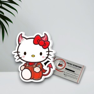 Extensions de cils magnétiques en acrylique Hello Kitty Demon, motifs papillon, diamant, carré, fleur, cœur, écologiques – Vente chaude - Product Image 6