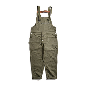 Peto vaquero holgado para hombre con tirantes ajustables, suave, cómodo, informal, para uso diario y estilo urbano - Product Image 1