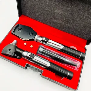 Set de Otoscopio y Oftalmoscopio Eléctrico de Fibra Óptica Mini |   Kit de Examen de Oído y Ojo para Diagnóstico ENT para Estudiantes de Medicina y Veterinaria - Product Image 4