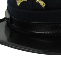 Sombrero de Copa de Lana 100% de Alta Calidad con Encaje y Lentejuelas Bordadas, Ajustable para las Cuatro Estaciones, Estilo Confederado Americano