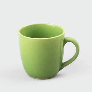 Taza de Café de Cerámica de Color Sólido, Moderna y de Lujo, 200 ml, Ecológica, Duradera, Portátil, Verde Brillante, para Oficina y Hogar, Ideal para Regalo - Product Image 1