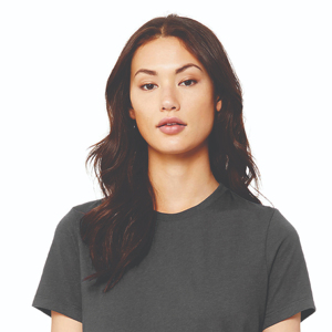 50% Polyester 25% Airlume Combed and <b>Ring</b> Spun Cotton 25% Rayon 40 Single Grey Women's Triblend Short Sleeve T-Shirt - Product Image 4