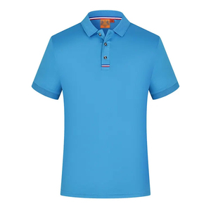 Polo de Manga Corta para Hombre, Color Sólido, Corte Regular, Informal, Transpirable, Diseño de Punto de Algodón, Cierre de Botones, Negro - Product Image 4
