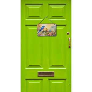 Bluebird cuisine mur porte suspendus imprime aluminium métal signe pour la décoration intérieure multicolore 8HX12W pour Bar et salle de bain Plaque - Product Image 2