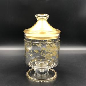 Pot de rangement de bonbons doré hermétique de 4 pouces - Product Image 5