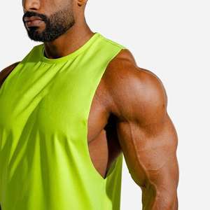 Summer Mens Workout tank Tops Gym Men Fitness Sleeveless Shirt for Men Fit tank Top Shirt 100% cotton with high quality - Product Image 2
