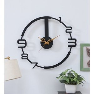 Fabulous Design Metal Wall <b>Clock</b> Large <b>Silent</b> Geometric Iron Wall Art Luxury Timepiece For Living Room & Office Home Decor - Product Image 1