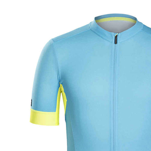Maillot de cyclisme unisexe de haute qualité, personnalisé, sublimation couleur unie, respirant, antibactérien, séchage rapide, manches longues, pour activités de plein air - Product Image 4