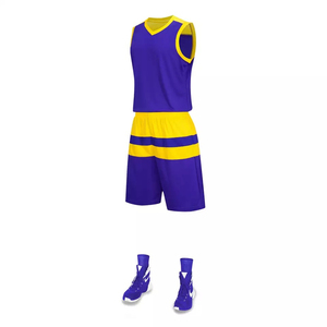 Maillot de basket-ball imprimé par sublimation de haute qualité, confortable, logo personnalisé, 100% polyester, sans manches, tissu respirant pour tous - Product Image 3