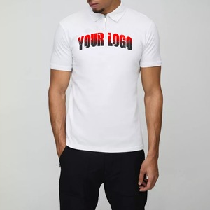 T-shirt de golf personnalisé pour équipe de football américain, en polyester et coton, avec fermeture éclair quart de tour, prix de gros usine - Product Image 4