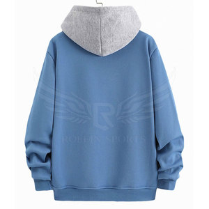 Hoodies surdimensionnés confortables en stock, respirants, nouveau style, en coton mélangé, sur mesure. - Product Image 2