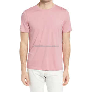 Camiseta de Hombre Nueva Marca 2026, Color Puro, Algodón, Manga Corta - Product Image 1