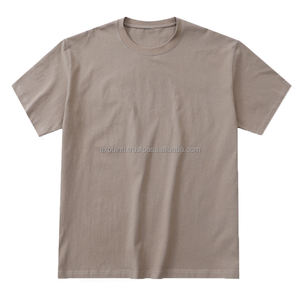 Camisetas de algodón de 240g, camisetas de manga corta lisas para hombre, Camiseta corta de cáñamo en blanco para hombre, ropa cómoda - Product Image 1
