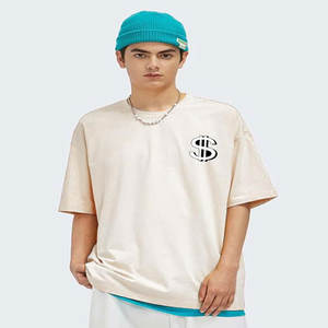 Manches courtes Designer Logo Marque Tops Coton Blouse T-Shirt Surdimensionné Coton Lourd Vintage Graphique Hommes Premium Hot Print - Product Image 1