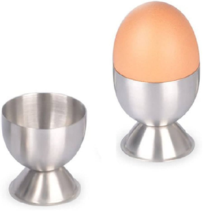 Tazón para huevos de acero inoxidable al por mayor, diseño redondo, para servir huevos cocidos en la mesa del desayuno. - Product Image 6