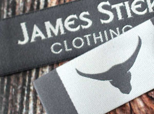 Étiquettes de col personnalisées pour vêtements, pliées ou plates, en satin tissé, sur mesure - Product Image 5