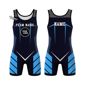 Wrestling Singlets Full Sublimation Spandex/Polyester Quick Dry Breathable Stretch Wholesale Professional Wrestling Suit - Product Image 4