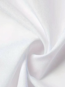 Men's White Long Sleeve Dress Shirt 100% Cotton Poplin Anti-Wrinkle Formal Turn-Down Collar Heat-Transfer Logo Printing BD - Product Image 4