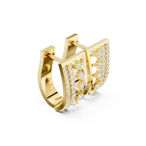 14K White Gold Round Lab-Grown Diamond Drop Earrings for Women Office Wear Earring New Grown Diamond - Product Image 2