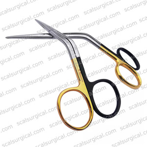 Tijeras Dorsales Fomon Alemanas de 13cm con Carburo de Tungsteno TC, Instrumento Quirúrgico Angulado para ORL y Rinoplastia - Product Image 5