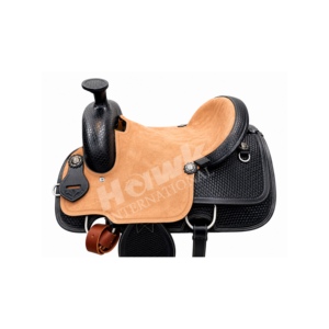 Selle de cheval western en cuir véritable de qualité supérieure, fabriquée à la main, robuste, pour l'équitation en ranch et les sentiers, avec arceau en plastique personnalisable - Product Image 6
