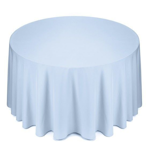 Mantel Redondo Azul Polvoriento de Poliéster para Decoración de Eventos y Fiestas - Product Image 5