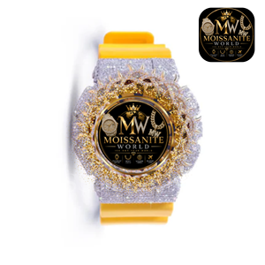 Moissanite World Luxury Antique Coin Iced Quartz <b>Watch</b> 40mm Sapphire <b>Crystal</b> Stainless Steel Band 20mm Men - Product Image 3