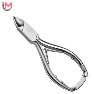 High Quality <b>Heavy</b> <b>Duty</b> Stainless Steel Curved Nail Cutter Clipper Professional Ingrown Toenail Double Spring Back Finger OEM - Product Image 1