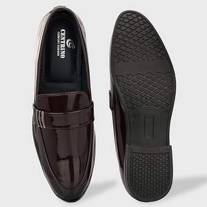 Zapatos Formales de Cuero Animal para Hombre |   Zapatos de Vestir Sin Cordones con Plantilla Acolchada |   Diseño Cómodo y Elegante con Opción de Logotipo Personalizado - Product Image 6