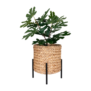 Durable Water Hyacinth Indoor <b>Plant</b> Pots Wicker Planter <b>Basket</b> with Metal Stand <b>for</b> Home Decor made by Vietnamese - Product Image 2