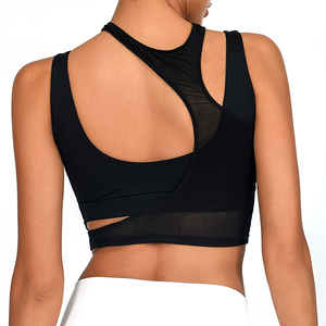 Sujetador Deportivo Simple para Mujer, Talla Grande, de Secado Rápido, Transpirable, con Inserciones de Malla Elástica, para Fitness, Gimnasio, Yoga y Ropa Deportiva - Product Image 4